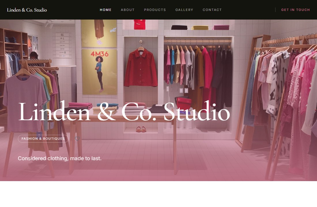 Boutique demo site preview