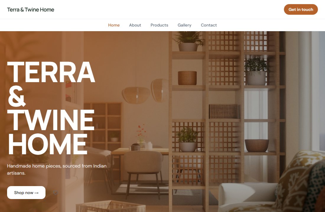 Home Decor demo site preview